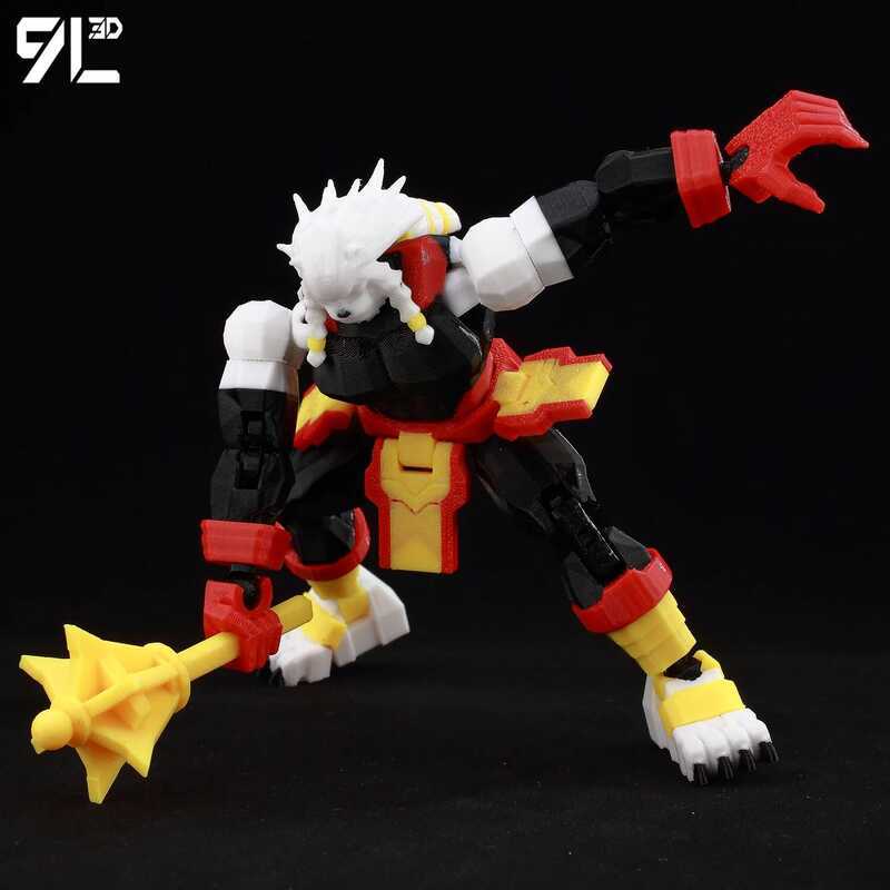 C L3d Printed Multi-Jointed Action Figure BATTLE BEAST Invincible Dummy13 LUY Titan13 American Comi