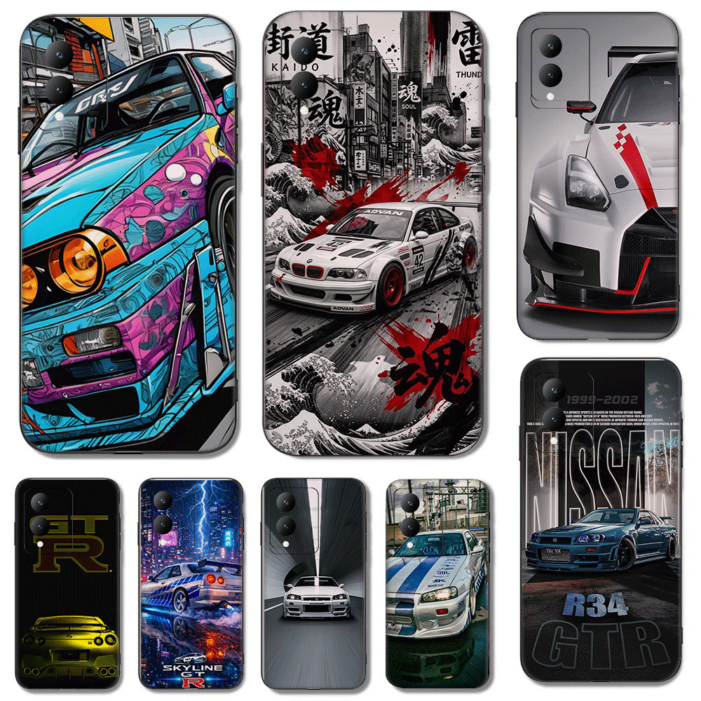 สําหรับVivo V21E V25 V27 V27E V27Pro V29E V29 V40 Pro Lite TPUเคสโทรศัพท์นุ่มฝาครอบป้องกันSkyline GT