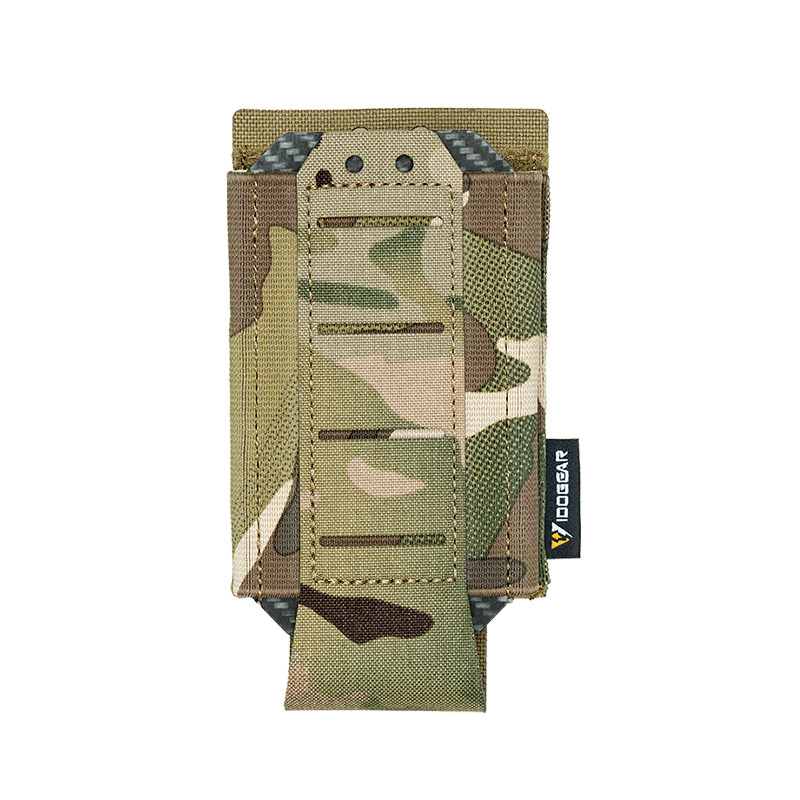IDOGEAR Tactical Single 556 Mag Pouch MOLLE Quick Draw Universal Elastic Tactical Single Mag Holder 