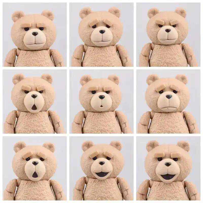 C Movie Ted 2 BJD Teddy Bear Action Figures Yamaguchi-Style Joint Movable GK Model Desop Ornament C