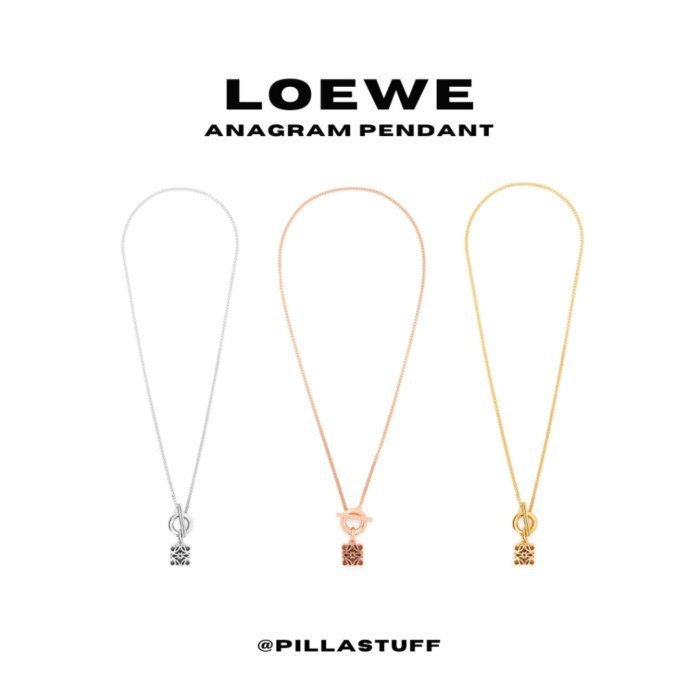 New Loewe Anagram Pendant Necklace สร้อยคอLoewe