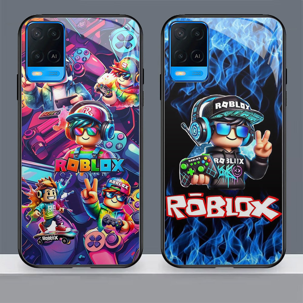 N-39 Roblox HD Glass Casing สําหรับ Realme Narzo 50 8 9 C2 8i C2s Pro 5G Case