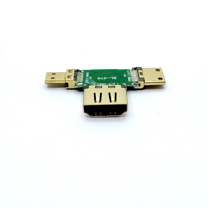 HDMI hdmiA หญิง D ชาย C ชาย HD Video Switcher Tee Converter บอร์ดทดสอบ HDMI MINI MICRO
