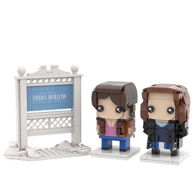 C MOC Movie Gilmore Girls Figure Building Bloc Model Gilmore Girls Lorelai And Rory Action Figures