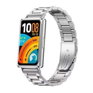 สายรัดสแตนเลสสำหรับสายHuawei Band 11 / 11Pro สามลูกปัดปรับสายรัดเปลี่ยนสำหรับสายHuawei Band 11/11Pro With Free-Tool