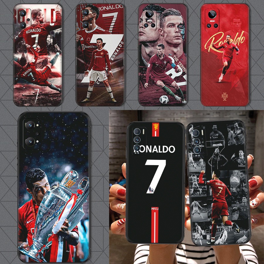 สําหรับRealme 3 5 6 7 8 Pro 5i 5s Q 6i 7iเคสโทรศัพท์TPUนุ่มฝาครอบป้องกันCristiano Ronaldo CR7