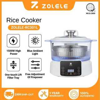 3Cf ZOLELE Rc301l Lifting Visual Low Sugar Rice Cooker Multifunctional Nonstick Pan With Blue Lig
