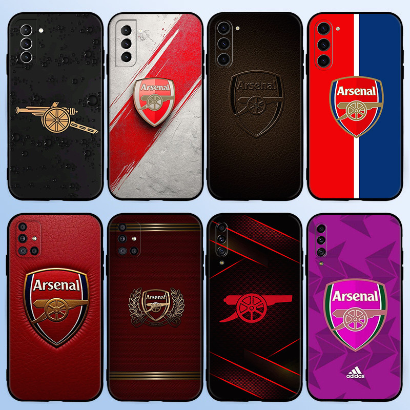 SAMSUNG สําหรับSamsung A54 5G A55 A60 A70 A71 A72 A73 F62 Arsenal TPUซิลิโคนอ่อนนุ่มสีดําเคสโทรศัพท์