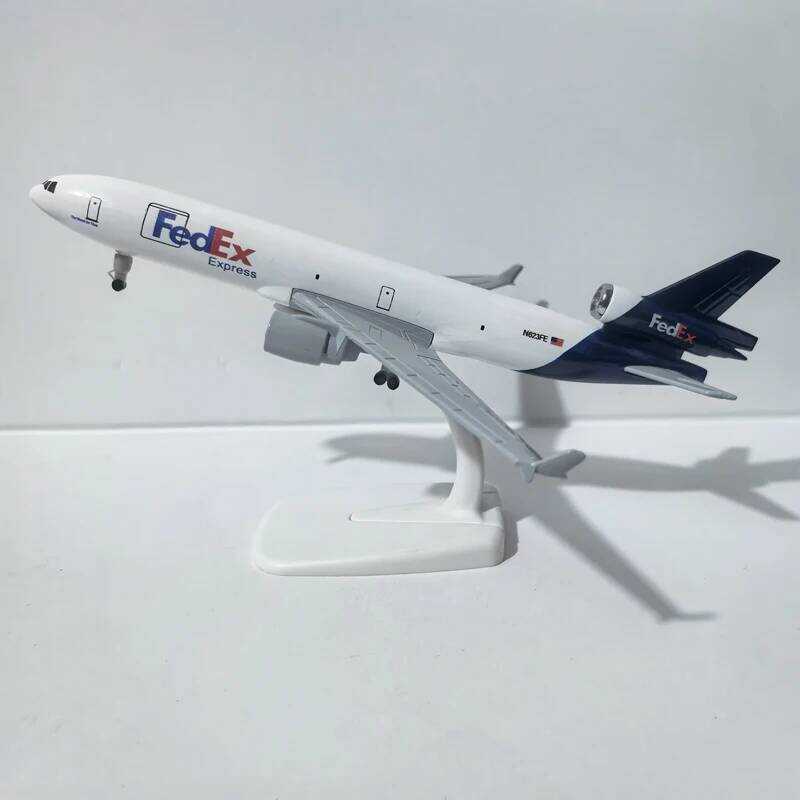C JASON TUTU 20Cm Fedex Express Mcdonnell Douglas Md-11 Aircraft Model Planel Airplane Diecast Meta