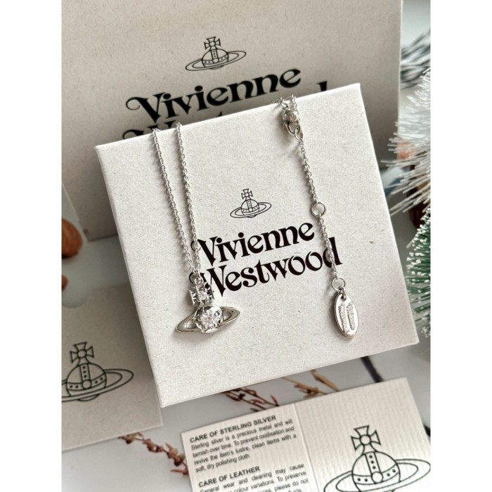 ผ่อน 0% สร้อยคอ รุ่น Lee orb สีเงิน Vivien