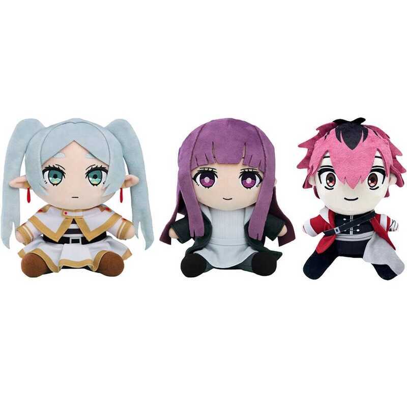 C Anime Peripheral Doll Frieren Plush Toy Fern Stark Dolls Sitting Posture Action Dolls Ows Child B