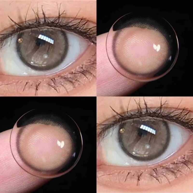 Midroo[Cod]คอนแทคเลนส์ FOG PEARL Brown/Grey คอนแทคเลนส์รายเดือน 14.0Mm Monthly Replace บิ๊กอาย