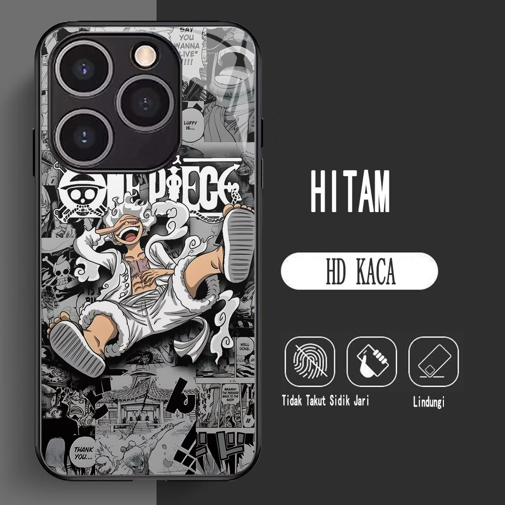Y-16 One Piece Luffy HD Glass Casing สําหรับ Infinix Hot Smart 8 HD 7 30i 40i Note 40 Pro Plus Case