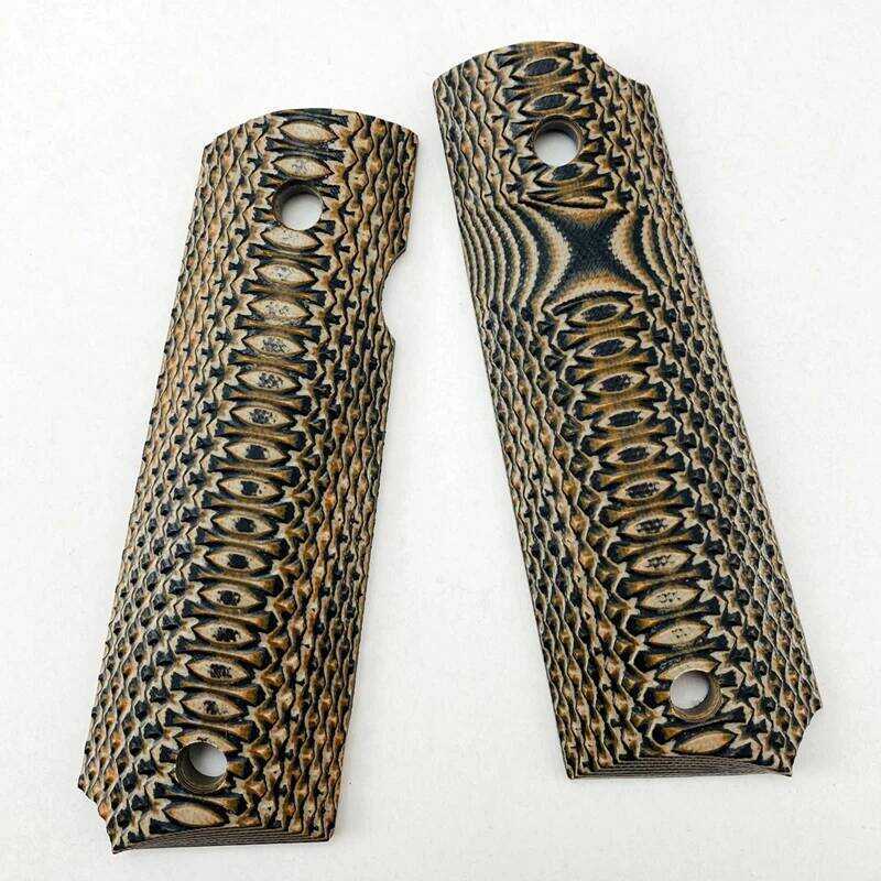 2Pieces 1911 Full size Grips 3 colors G10 material Handle Grips Patch Custom Grips CNC Handle Grips