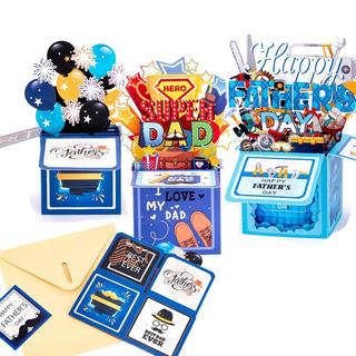 Pop Up Father's Day Cards 3D Love Dad Greeting Cards with Heartfelt Message Father's Gift
