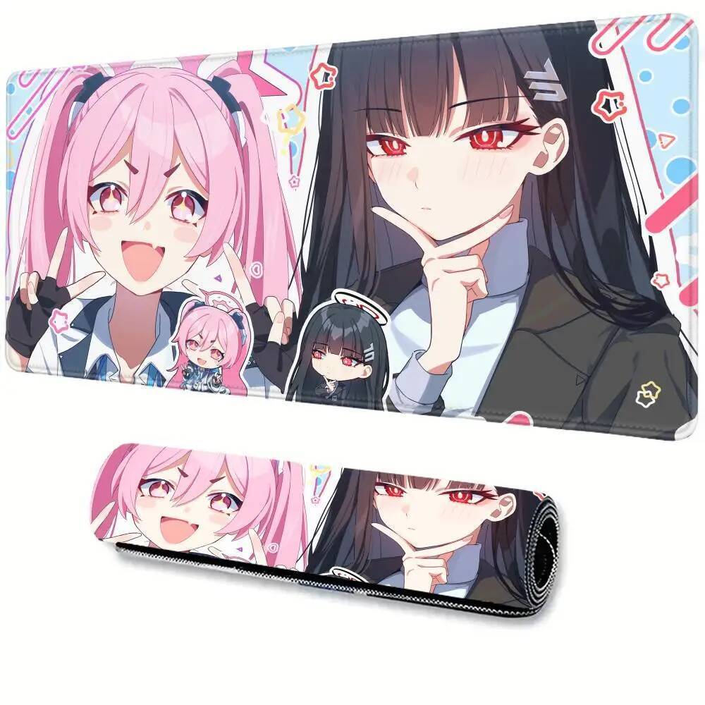 Blue Archive HD Tsukatsuki Rio อะนิเมะ Gir MousePad Gamer โต๊ะเล่นเกมแล็ปท็อป PC Gamer อุปกรณ์เสริมเม้าส์ Pad