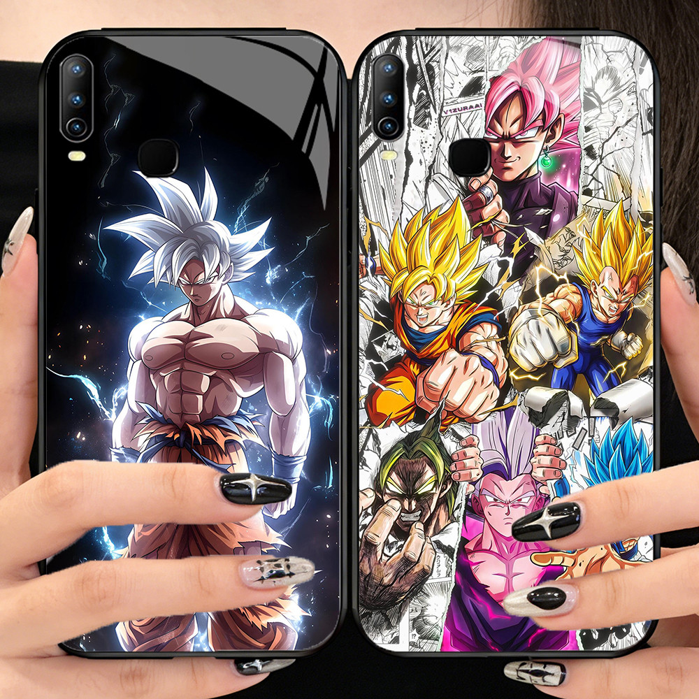 O-15 Dragon Ball กระจกนิรภัยเคสโทรศัพท์ VIVO Y89 Y91 Y11 Y17 X23 Y91C Y95 Y15 Y12 Y85 Y93 2019 Y19 V