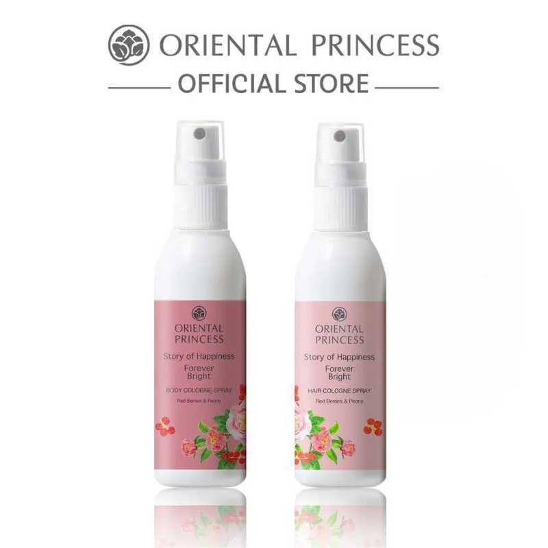 Oriental Princess แพ็คคู่ สเปรย์ฉีดตัวหอม & สเปรย์ฉีดผมหอม Story Of Happiness Set