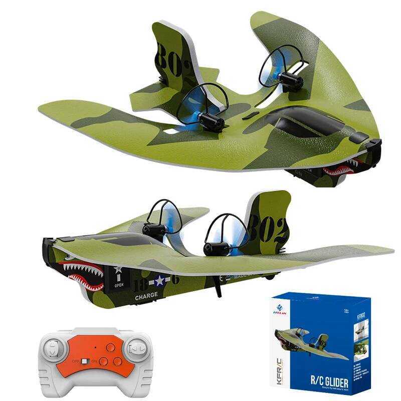 C RC Plane 2.4G Remote Control Airplane Flying Model Glider With LED Light Aircraft Foam Plane RC T