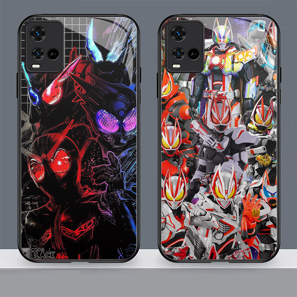 N-42 kamen rider HD Glass Casing สําหรับ VIVO Y21t Y33s Y21 V30 Lite Y21s V19 Y73 Y33t Pro 5G กรณี