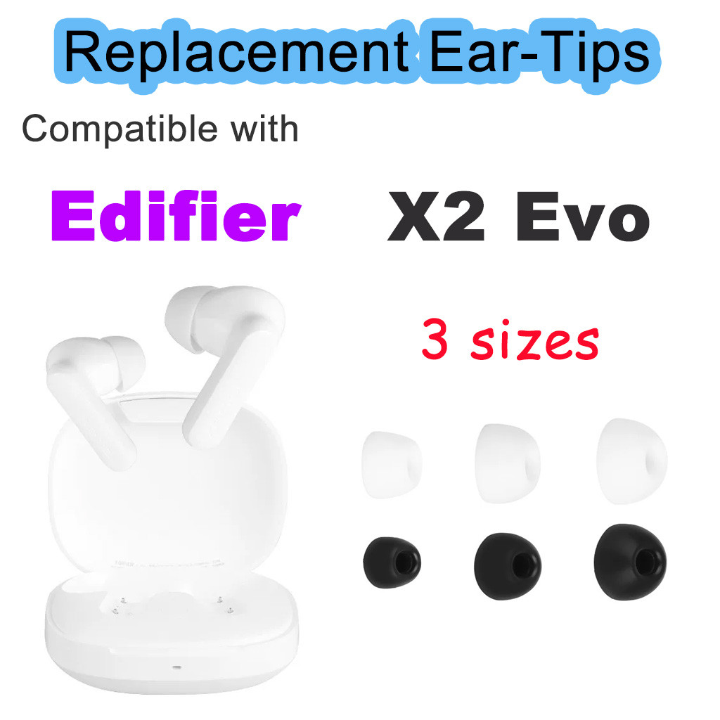สําหรับเคล็ดลับหูซิลิโคนอ่อนนุ่ม Edifier X2 Evo S/M/L
