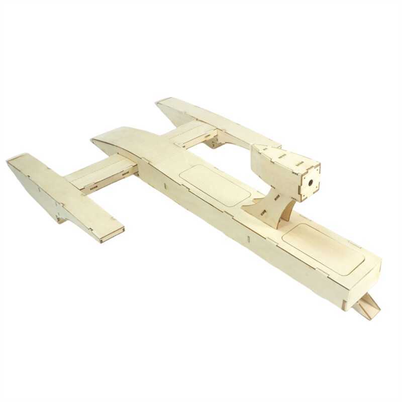 C Wood Electric RC Speed Boat Air Boat Speed Racing Boat Radio-Controlled DIY Building Kits