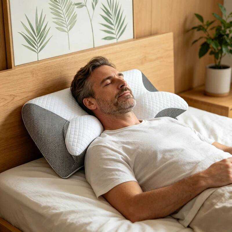 C Soft Comfortable Almohada Ortopédica Cervical Pillow 2 In 1 Memory Foam Orthopedic Pillow For Nec