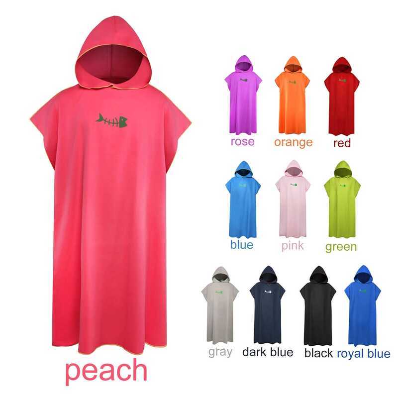 C Surf Poncho Changing Towel With Hood Microfiber Beach Blanket Bath Towel Swim Towel Wetsuit Beach
