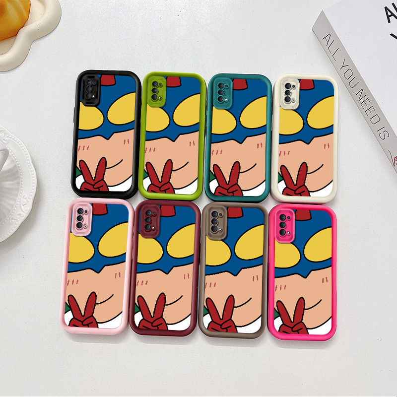 การ์ตูนน่ารัก Simple Yeah Superman เคสโทรศัพท์สําหรับ OPPO Reno 4 4F / Reno 5F / Reno 8Z / Reno 8T /