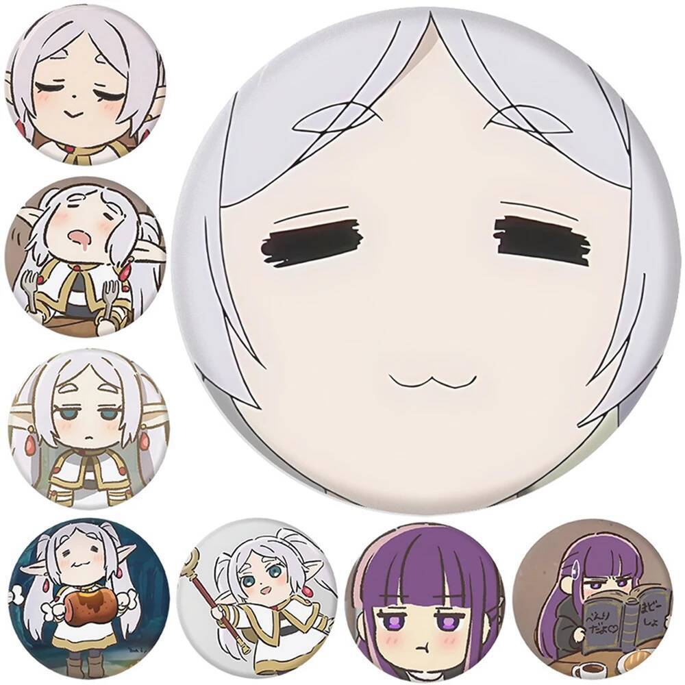 อะนิเมะ Frieren: Beyond Journeys End Frieren Eisen คอสเพลย์ Badge Pin SPTE Tinplate เข็มกลัด Prop