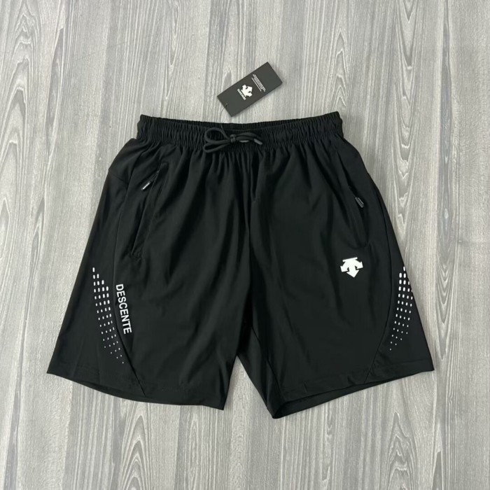 Descente Mens Thin Quarter Pants Mesh Running Large Pants Sports Beach Pants