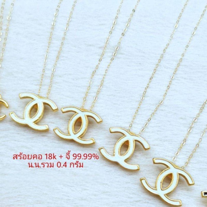 สร้อยคออิตาลี18k+จี้ชาร์มทองแท้ 99.99% น้ำหนักคอรวมจี้ 0.4 กรัม สินค้ามีใบรบประกันทุกชิ้น