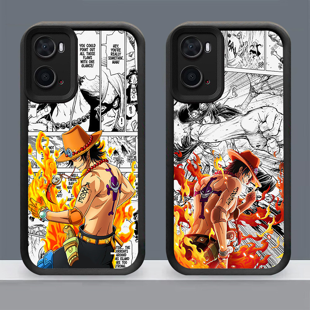 N-37 One Piece Ace Soft Casing สําหรับ OPPO A77 A36 A76 A77s A57 A57s A96 A57e