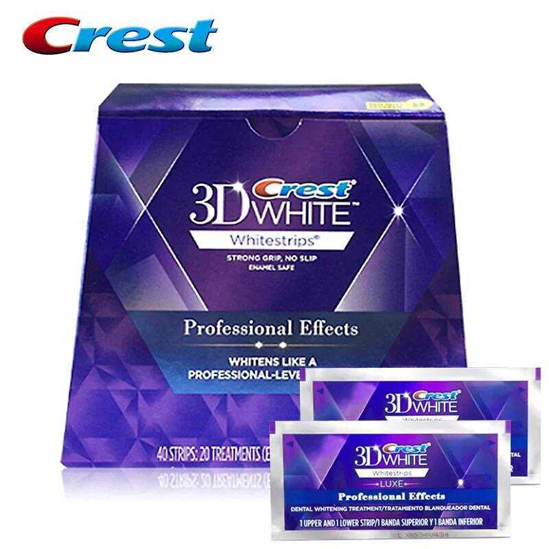 C Crest White Teeth Whitening Strips 3D White Professional Effects Tooth Bleaching Strip Dental Kit
