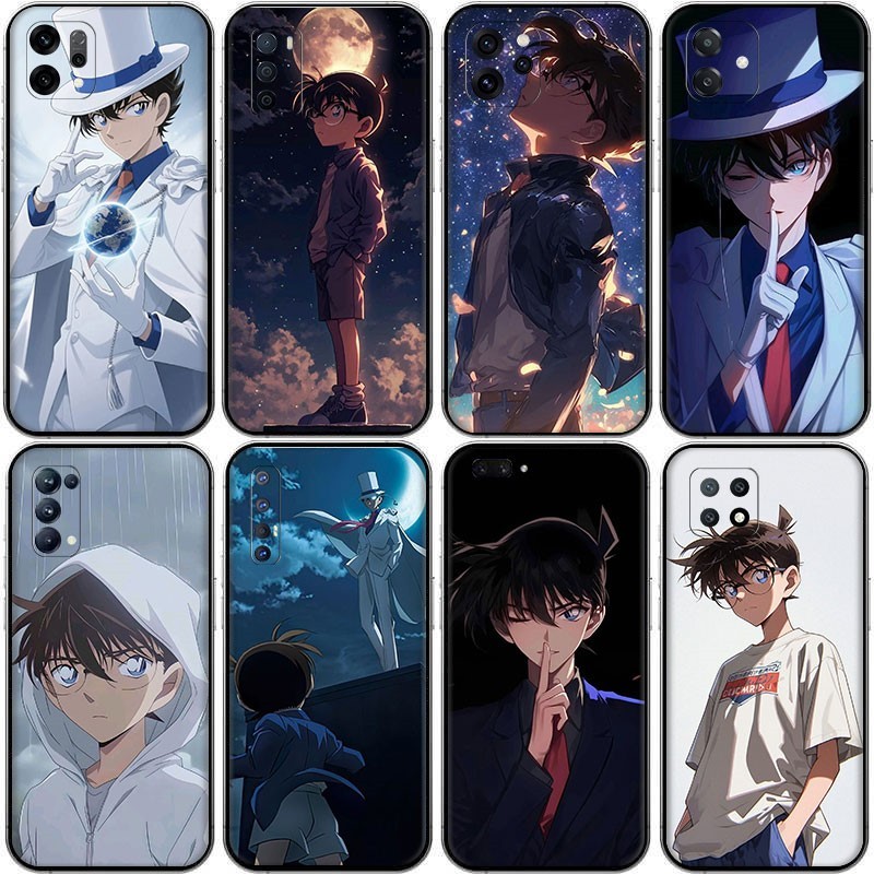 สําหรับOPPO A17K A37 Neo 9 A38 A18 4G A39 A57 A40 A53 A32 A54 A55 A57Sการ์ตูนผจญภัยนักสืบCool Conan 
