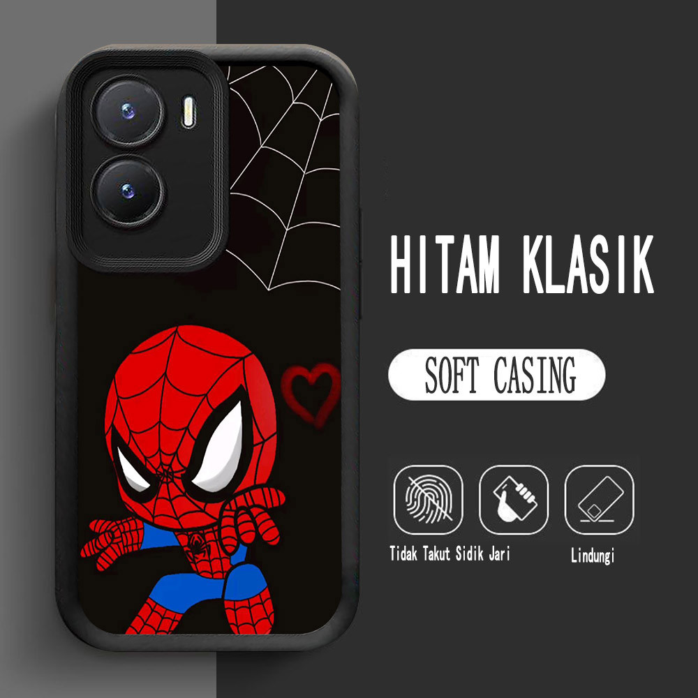 Y-2 เคสซิลิโคน Spider-Man สําหรับ VIVO Y75 Y55 T1 V17 V19 Neo 5G Case