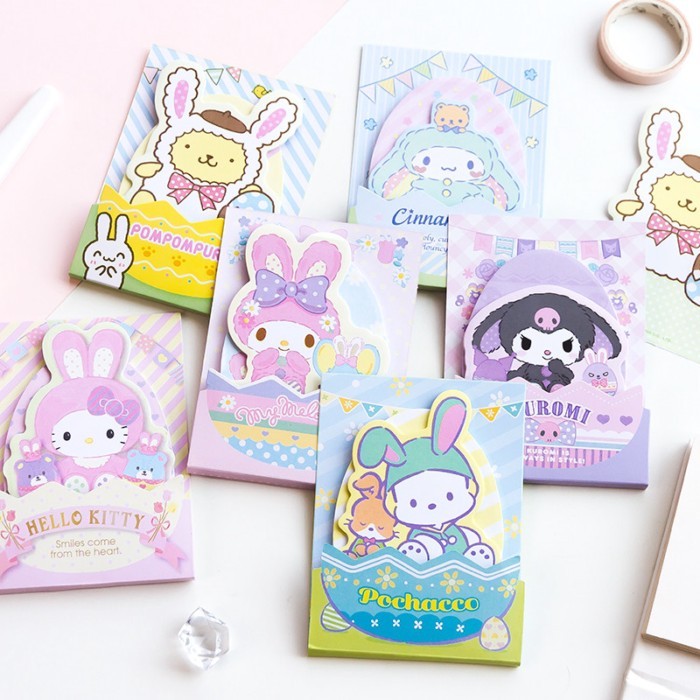 การ์ตูนน่ารัก Sticky Notes ไข่อีสเตอร์ Melody Sticky Notes Sticky Message Notes N Times Sticky Notes