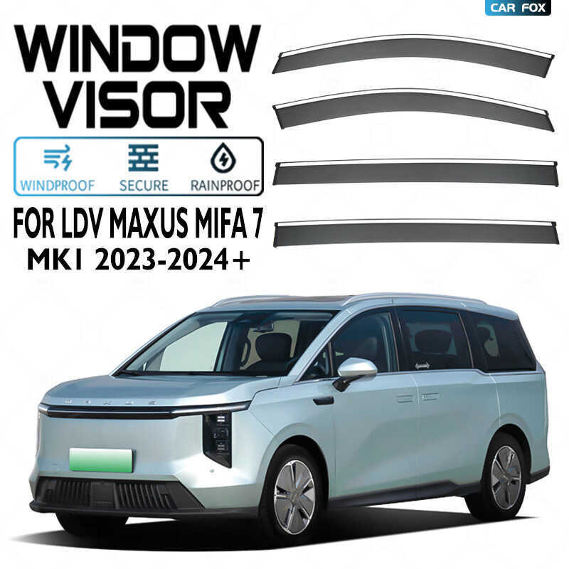 เหมาะสําหรับ LDV MAXUS Mifa 7 Visor หน้าต่างกันฝนกันฝนกันฝน Sun Visor Rain Eyebrow
