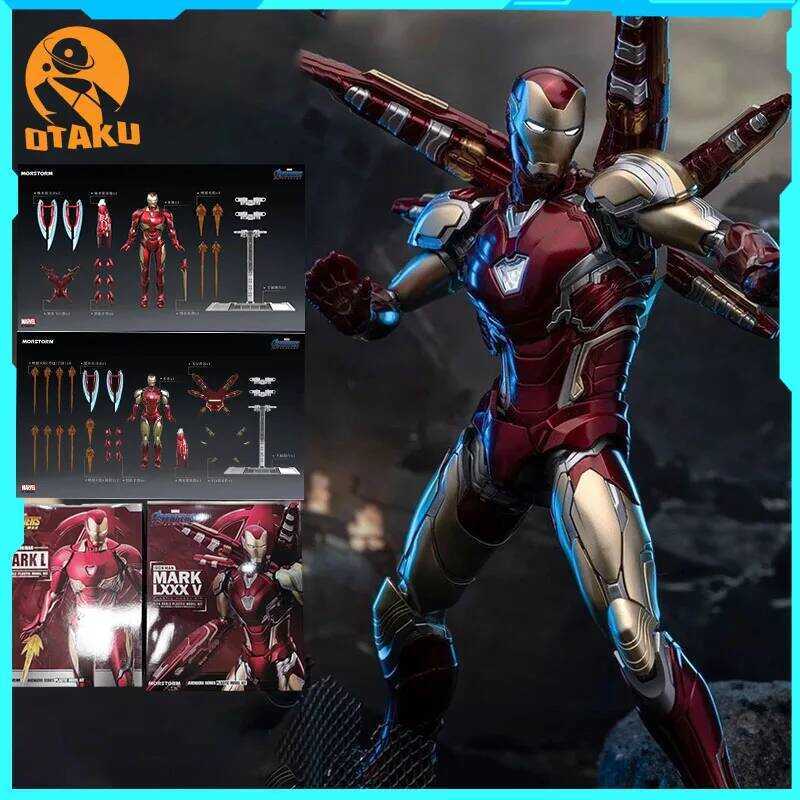 C In Stock Iron Man Figure Mk85 Mk50 Assembly Model Kit Iron Man Movable Action Figures Gk Statue D