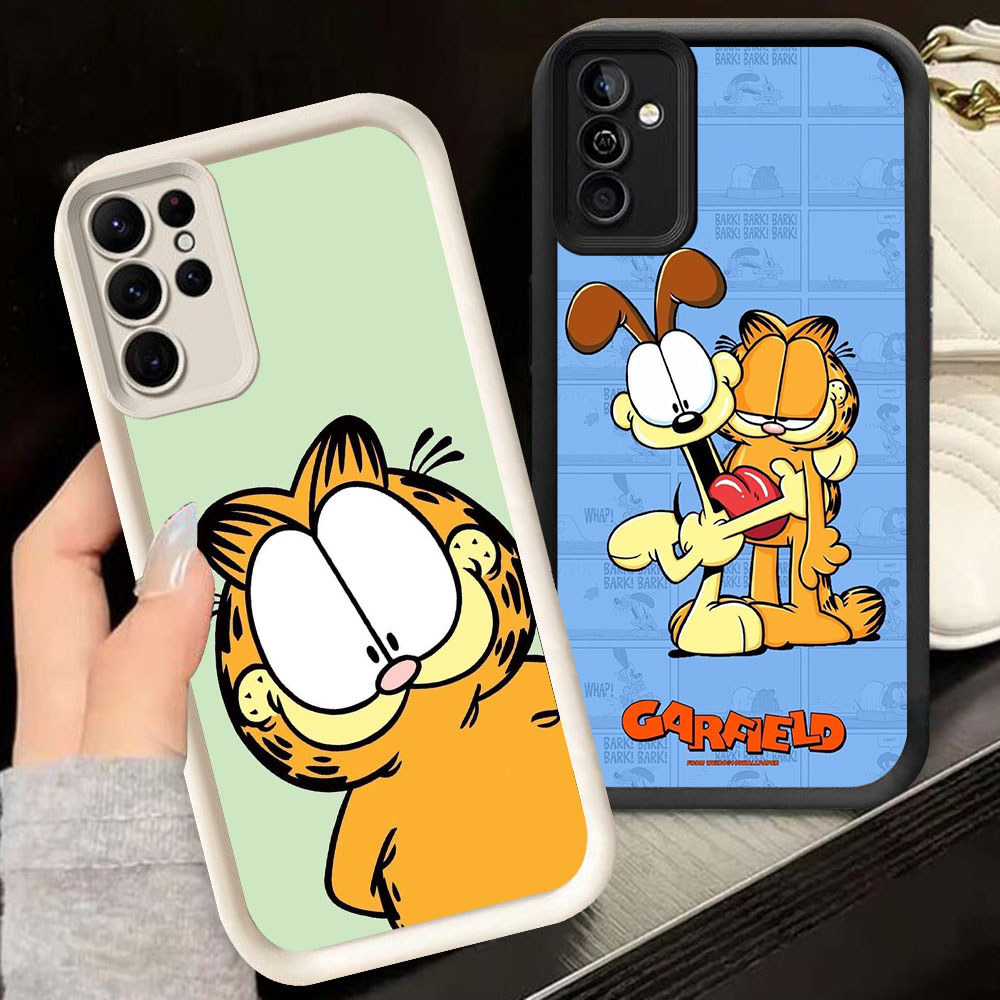 TS-58 Garfield เคสกันกระแทกสําหรับ Samsung A55 A54 M15 S25 S24 S21 FE Ultra