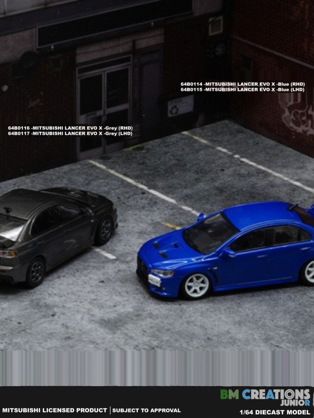 BMC 1 64 Alloy Car Lancer Evo X Mitsubishi Lancer 5th Generation Sports Car Model Toy Decorative Lim