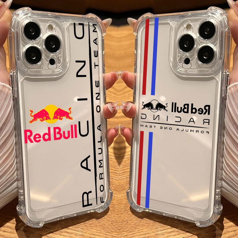 Red Bull Emblem Energy Drink เคสซิลิโคนใสสําหรับ iPhone 17Air 17 16e 16 15 14 13 12 11 Pro Max Air P