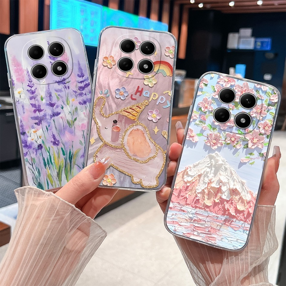 เคสสําหรับRedmi Note 15 Pro + 5G Clear Protectionซิลิโคนอ่อนนุ่มรูปแบบสวยปลอกสําหรับRedmi Note15Pro + Plus Cover