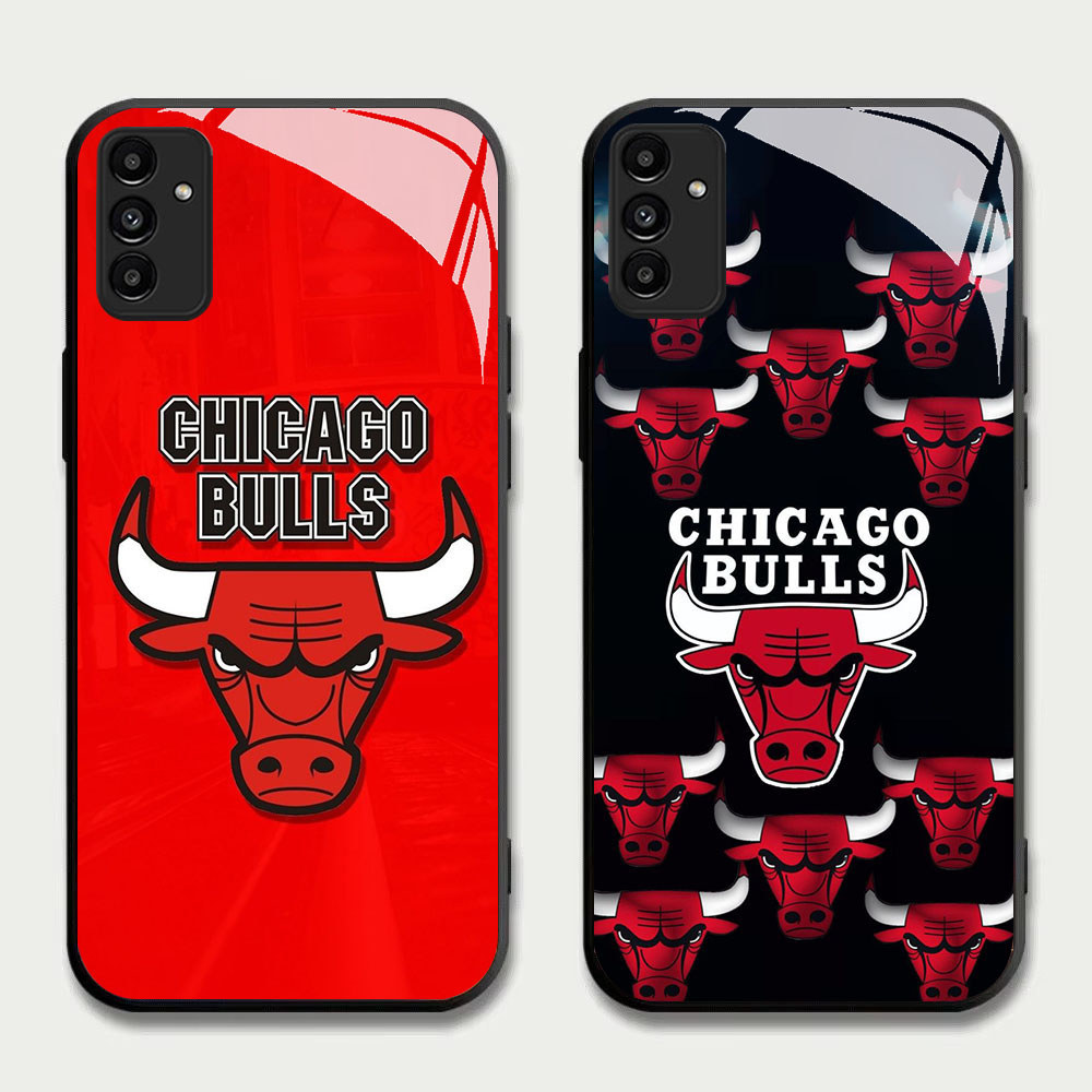 TS-47 CHICAGO BULLS HD Glass Casing สําหรับ Samsung A05S A35 A55 A24 A14 A15 A04S A34 A25 M15 A54 S2