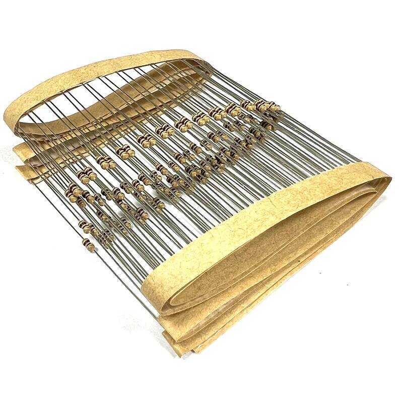 ชิ้น 100 ตัวต้านทานฟิล์มคาร์บอน 1/8W 5% 5R1 51R 510R 5K1 51K 510K 5.1 51 510 R K โอห์ม 0.125W 0R--1M