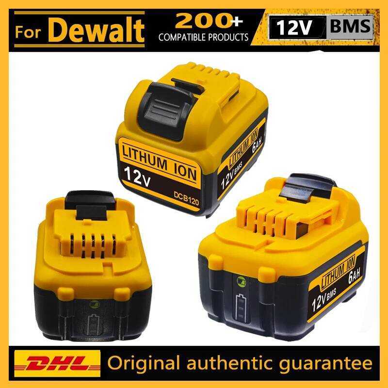 12V, สำหรับแบตเตอรี่ลิเธียมไอออน 5.0Ah 6.0Ah, DCB120 DCB123, DCB125, DCB124, DCB122, แบตเตอรี่เครื่อ