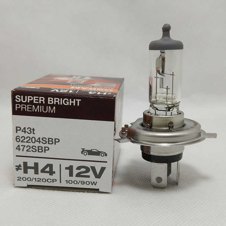 欧朗 OSRAM BILUX 62204SBP GERMANY 12V 100/90W H4 HALOGEN U