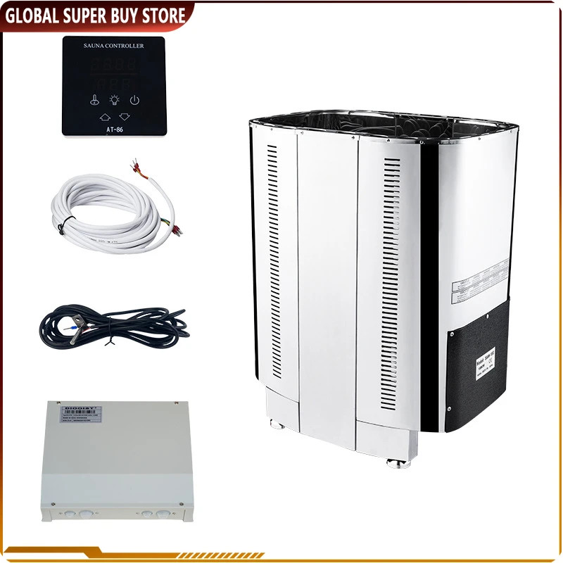 15/18KW Stainless Steel Electric Stove Sauna 380V Heater Dry Steaming for Home Hotel Spa