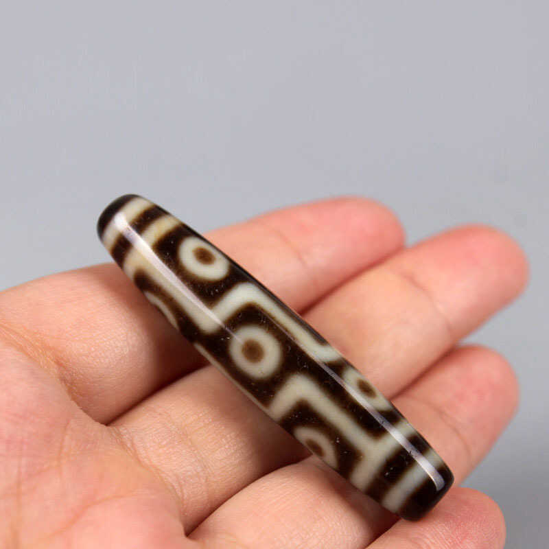 Dzi Beads ลูกปัดอาเกต มือวาดจากไต้หวัน ลูกปัดหลวมและใหม่