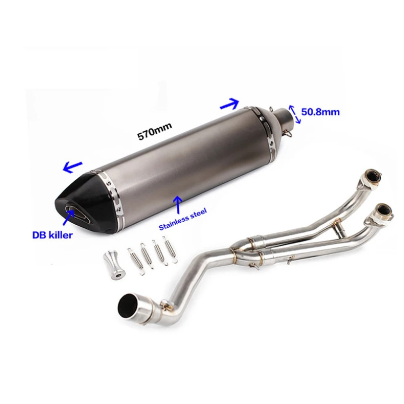 Tmax500 Tmax530 Exhaust Full system Header Pipe FOR Yamaha T-MAX Tmax 500 Tmax530 T-MAX 500 530 201